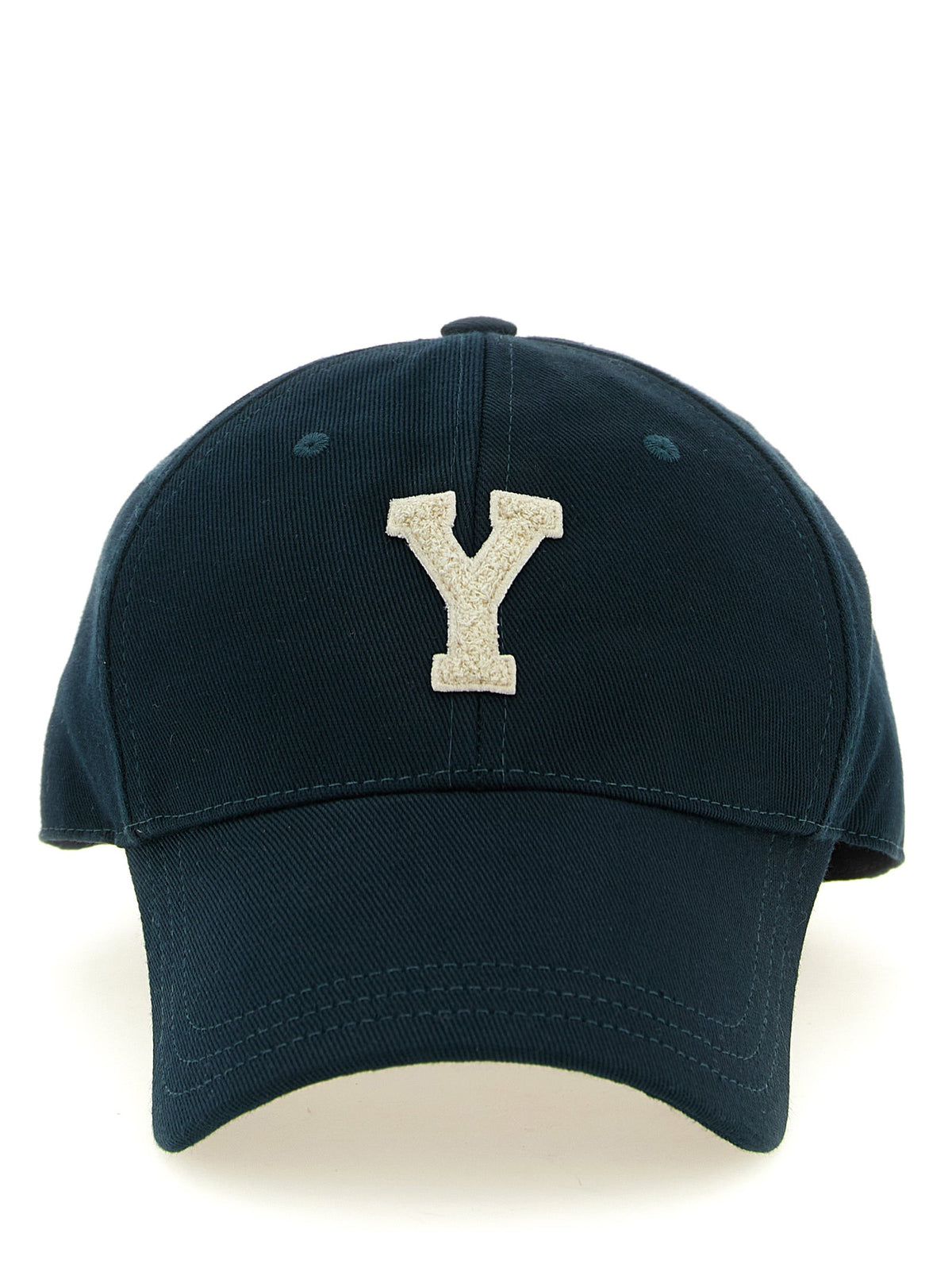 Saint Laurent Bicolor Cotton Baseball Cap