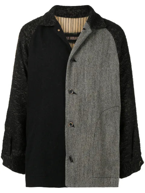 Uma Wang two-tone buttoned jacket
