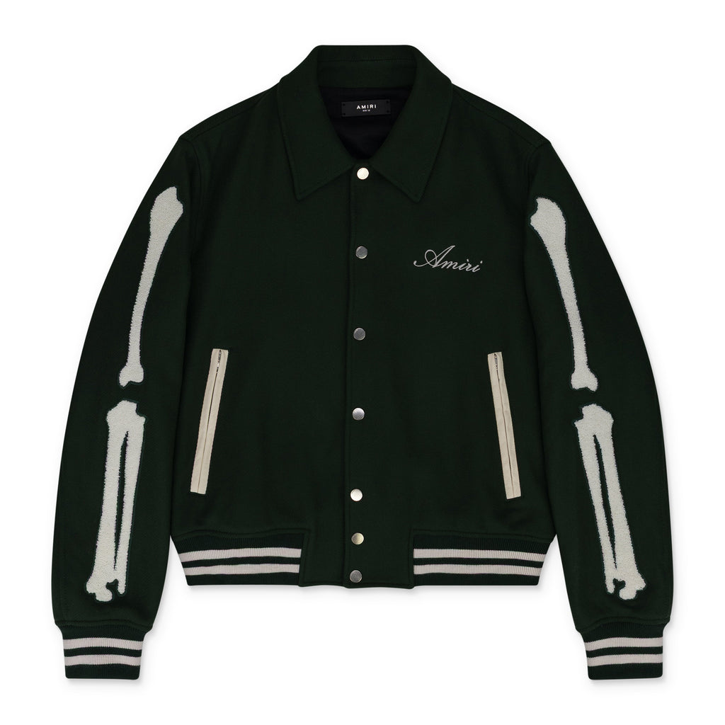 Rain Forest Varsity Bones Bomber Jacket