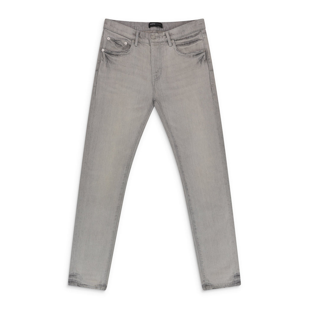 Grey Skinny Coated P001 Jeans