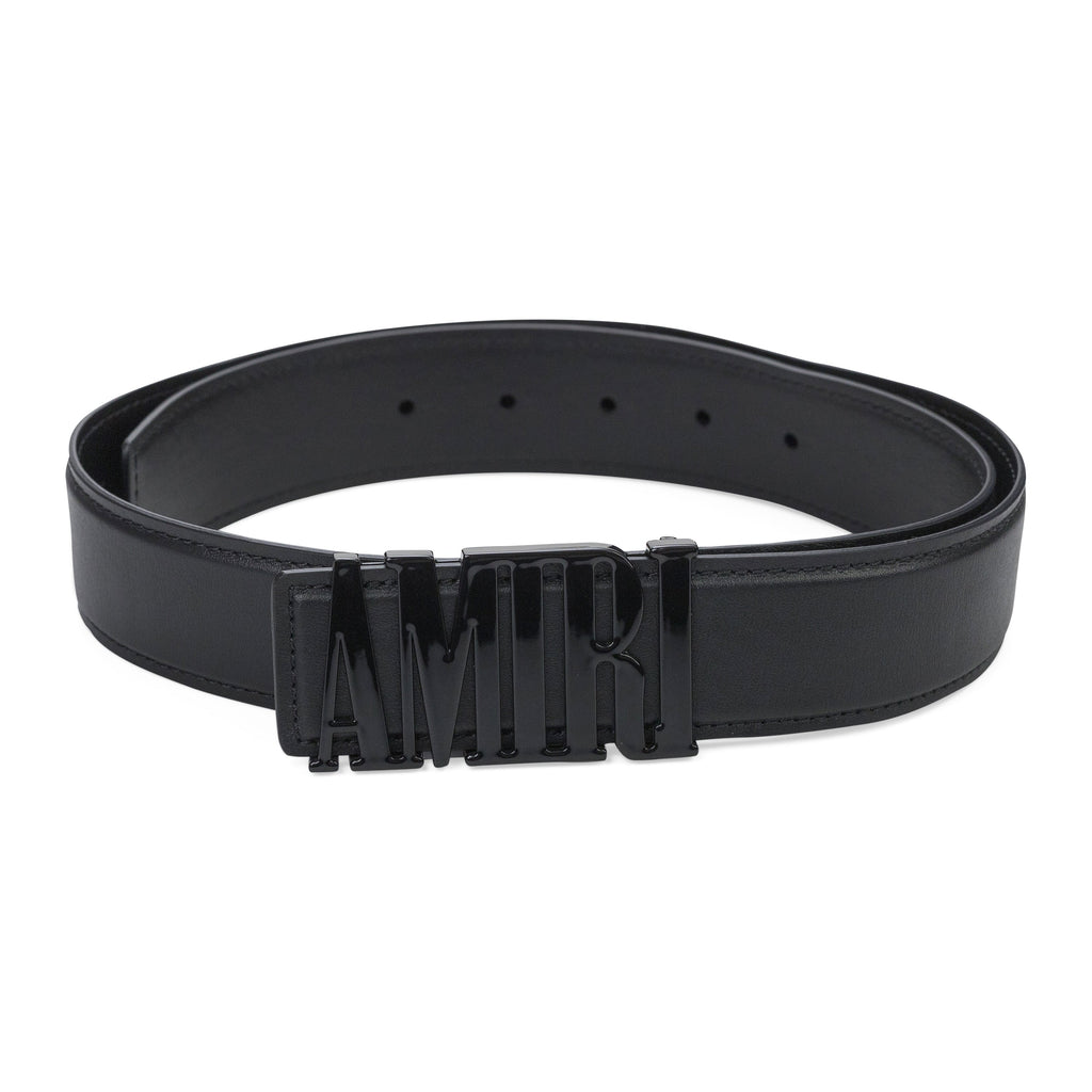 Black 4cm Amiri Logo Belt