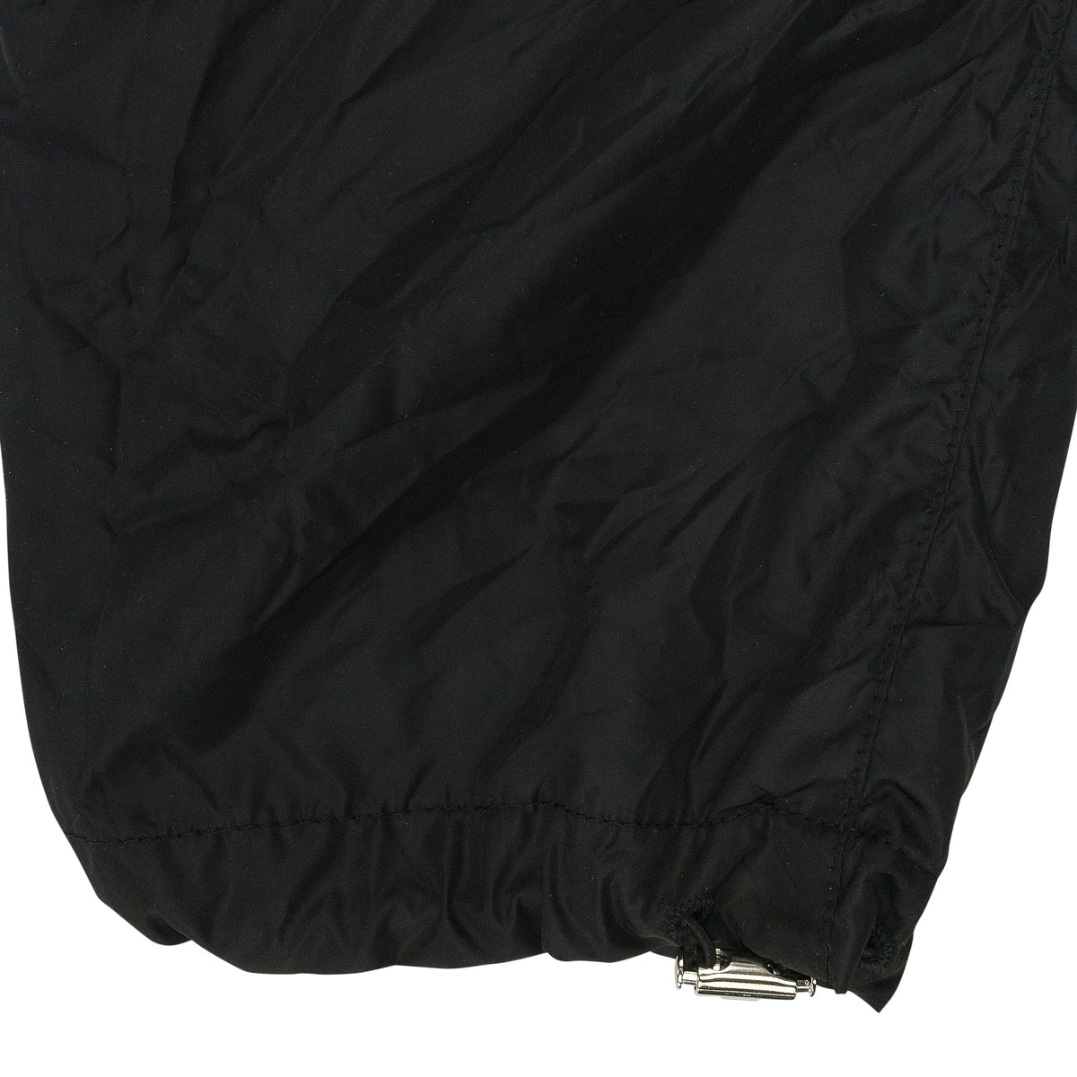 BLACK ANORAK LONG RAINCOAT
