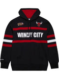 Mitchell & Ness NBA Head Coach Vintage Logo Bulls "Black" hoodie