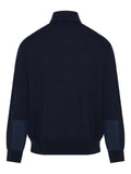 Paul & Shark half-zip panelled sweater