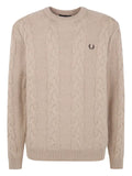 Fred Perry cable-knit sweater