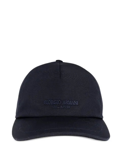 Giorgio Armani logo-plaque baseball cap