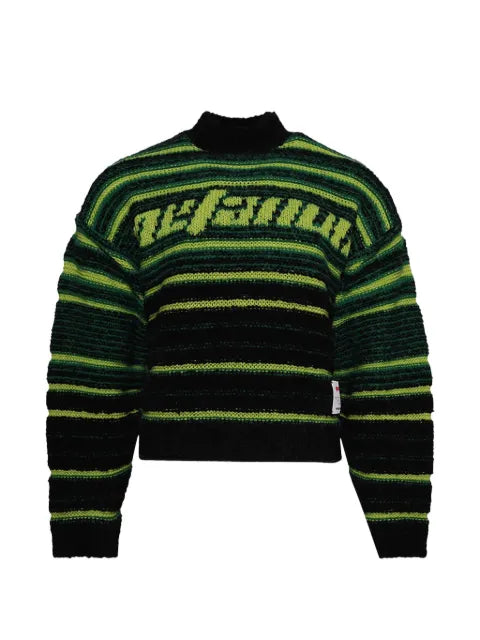 RRR123 striped roll-neck sweater