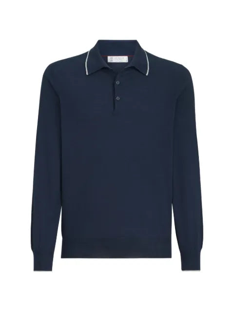 Brunello Cucinelli lightweight knit polo shirt