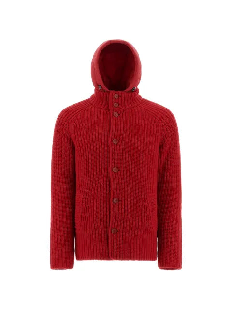 Herno Sorano hooded wool bomber jacket