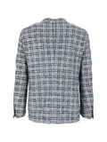 Brera check-pattern notched-lapels jacket