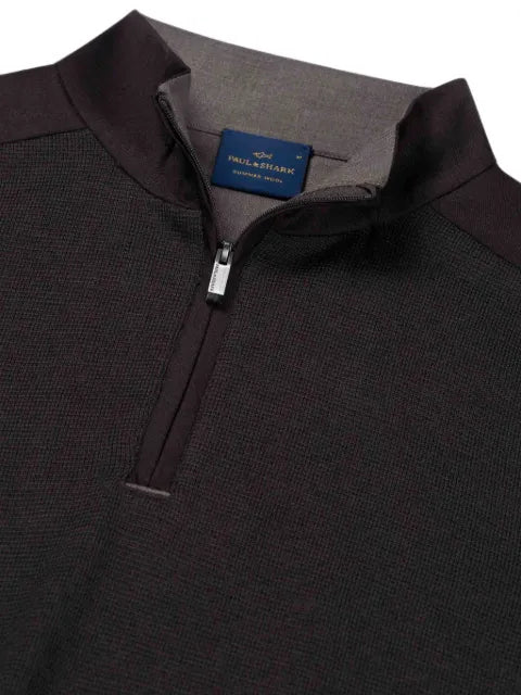 Paul & Shark half-zip waffle-knit sweater