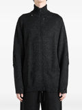Yohji Yamamoto distressed zip-up sweater