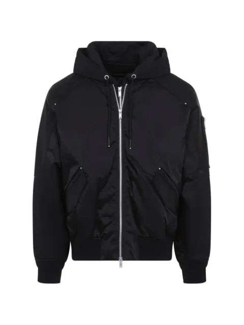 Moose Knuckles Georgie satin-finish bomber jacket