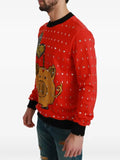 Dolce & Gabbana crystal-embellished piggy-bank sweater