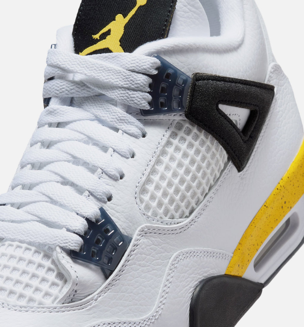 Air Jordan 4 Retro Rare Air Tour Yellow Men's – White/Dark Blue Grey/Black/Tour Yellow