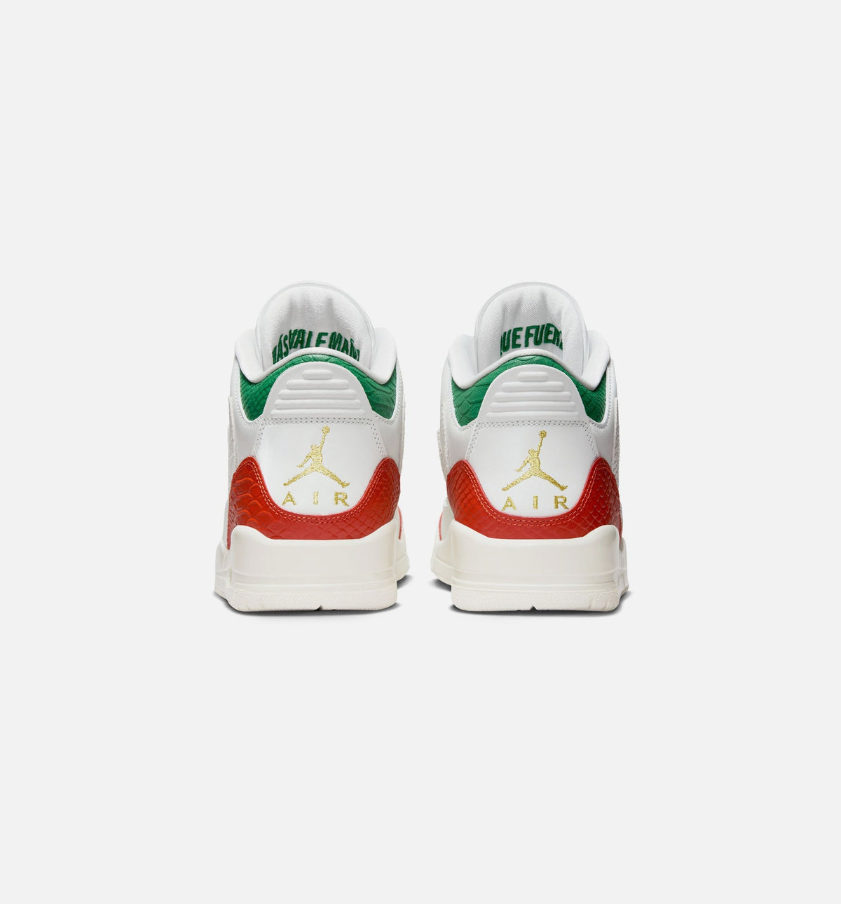 Air Jordan 3 Retro "El Vuelo" Men's Lifestyle Shoes – Summit White/Pine Green/Dragon Red/Metallic Gold