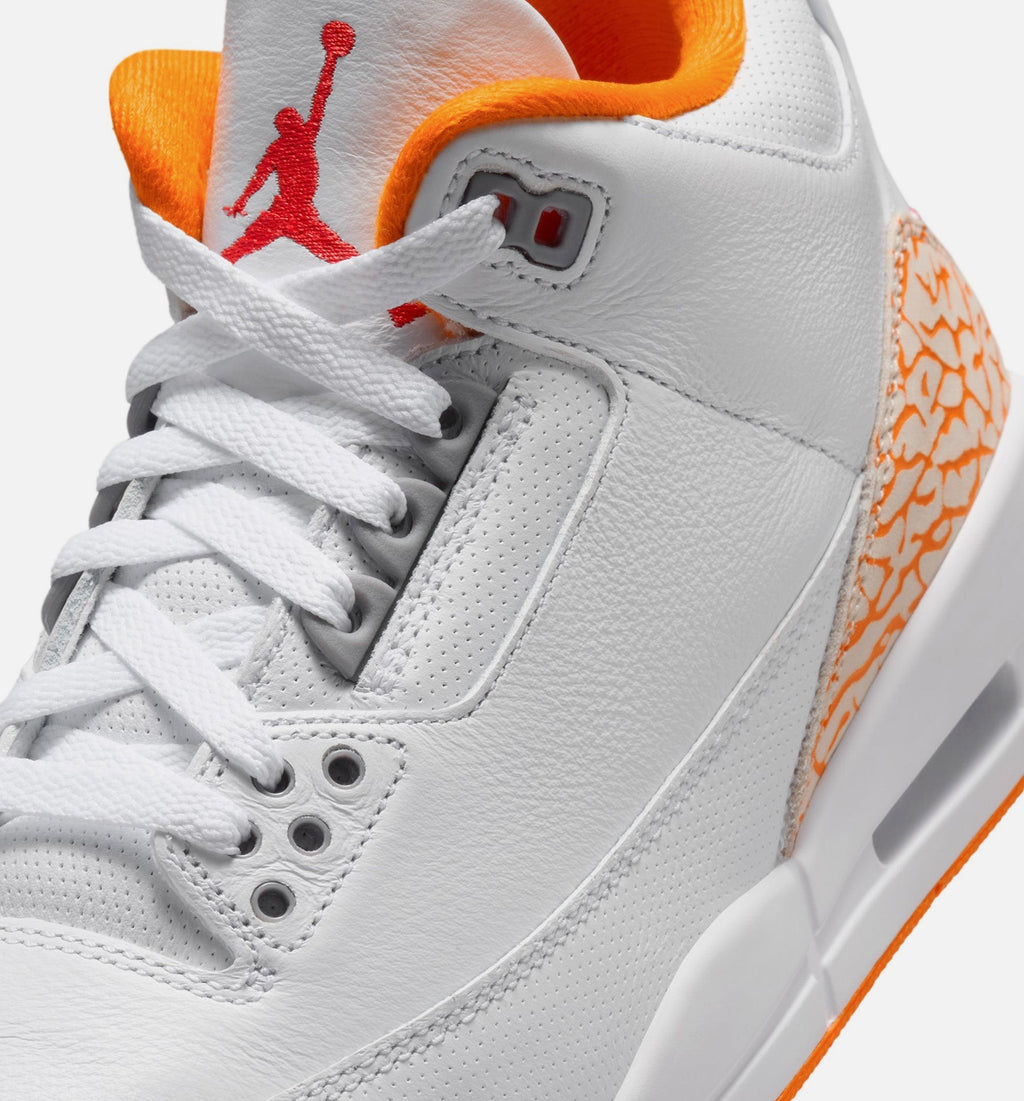 Air Jordan 3 Retro Orange Citrus Women's Lifestyle Shoe – White/Multicolor