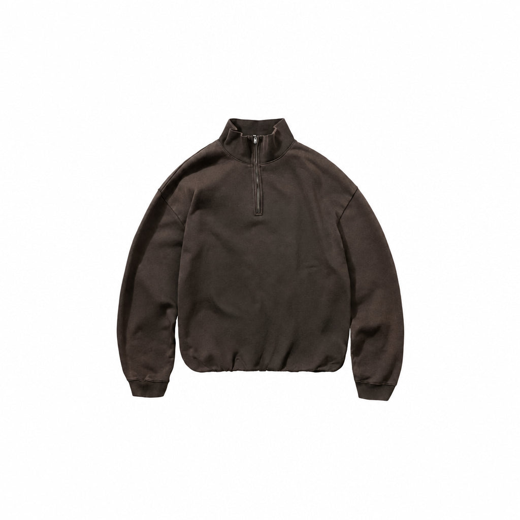 Represent Initial Funnel Neck Quarter Zip Sweatshirt