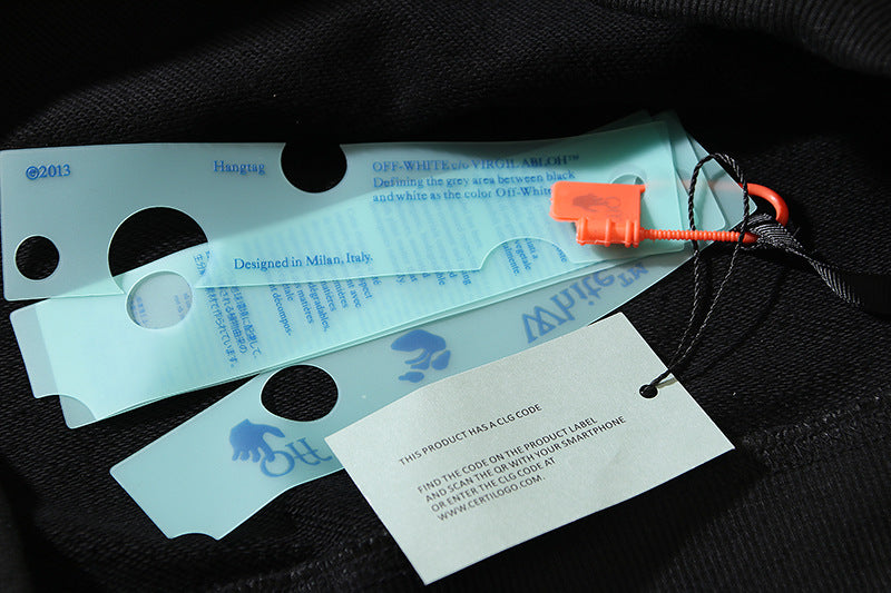 Off-White Diagonal Stripe Hoodie – Unisex Streetwear