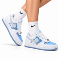 Nike Air Force 1 Low White Light Blue Gray Unisex Sneakers Style 20