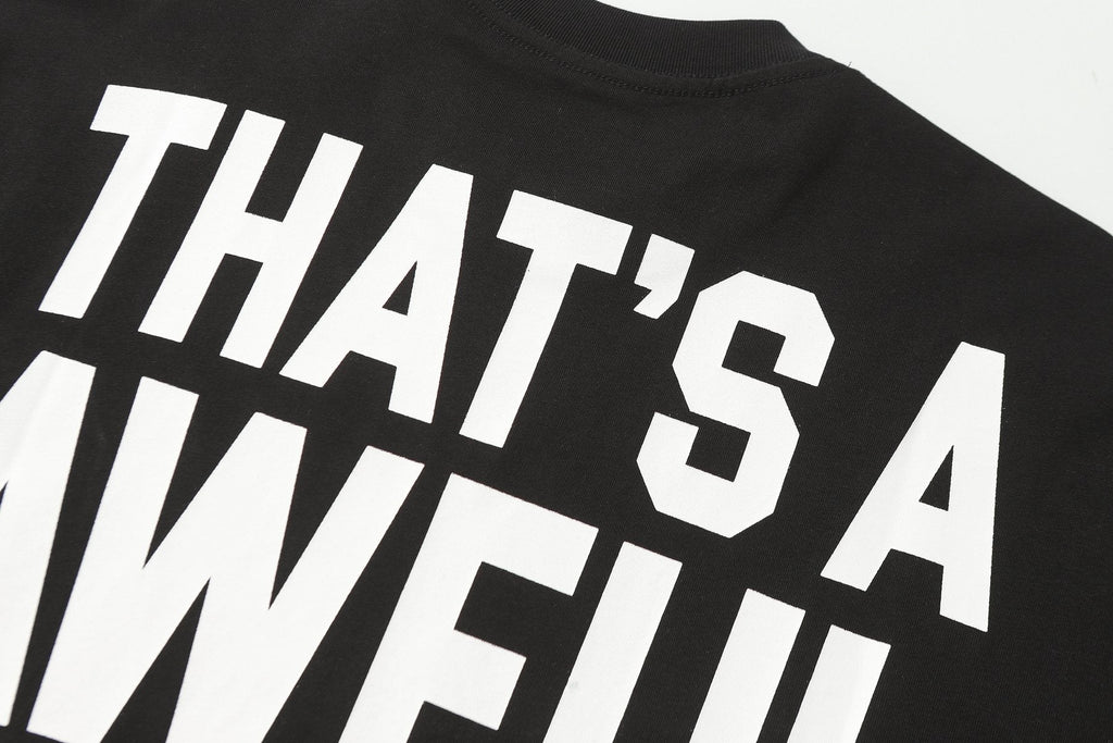 THAT'S A AWFUL LOT OF COUGH SYRUP Front & Back Graphic Short-Sleeve T-Shirt