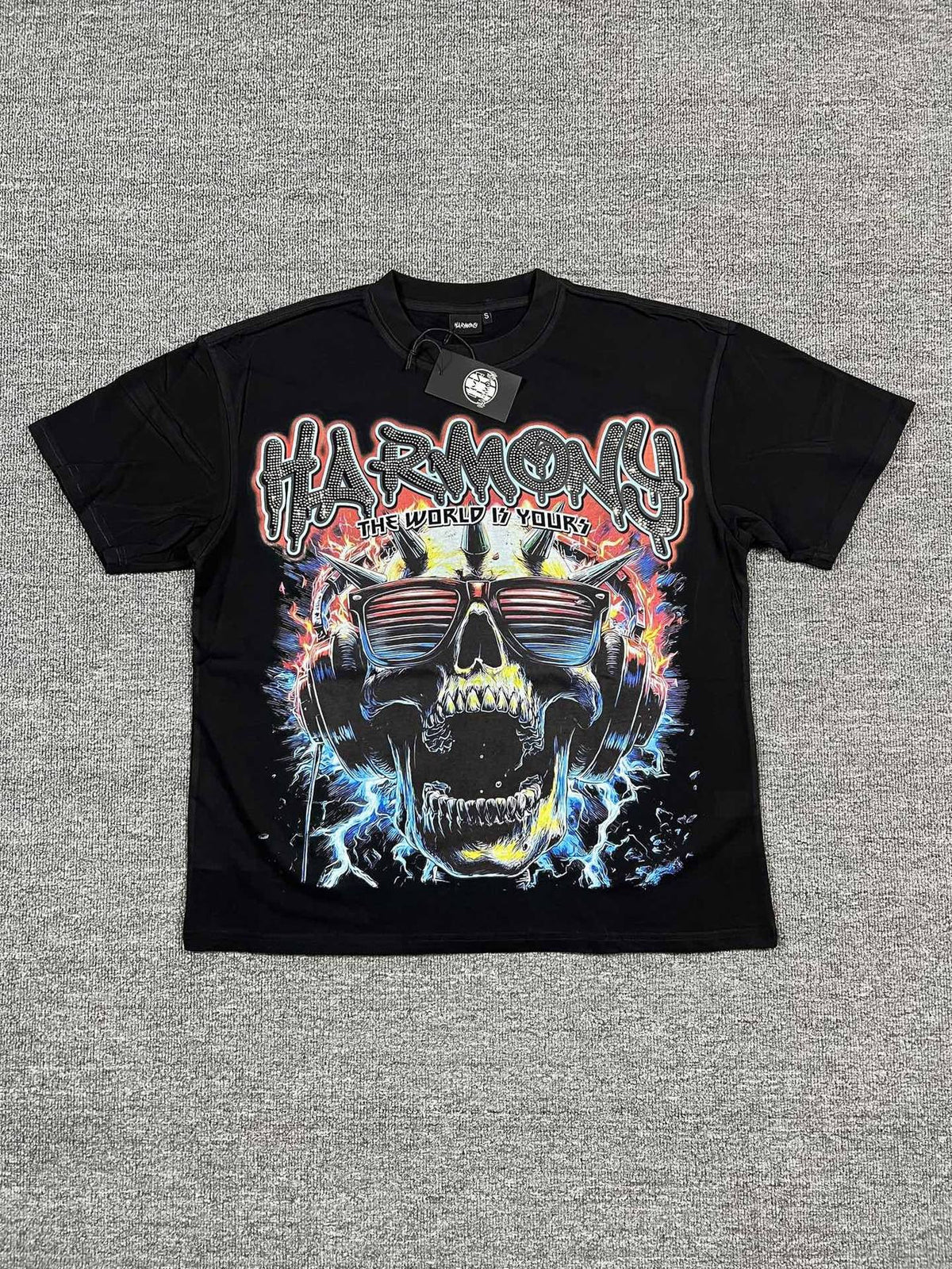 HARMONY New Age Skull Graphic Short-Sleeve T-Shirt