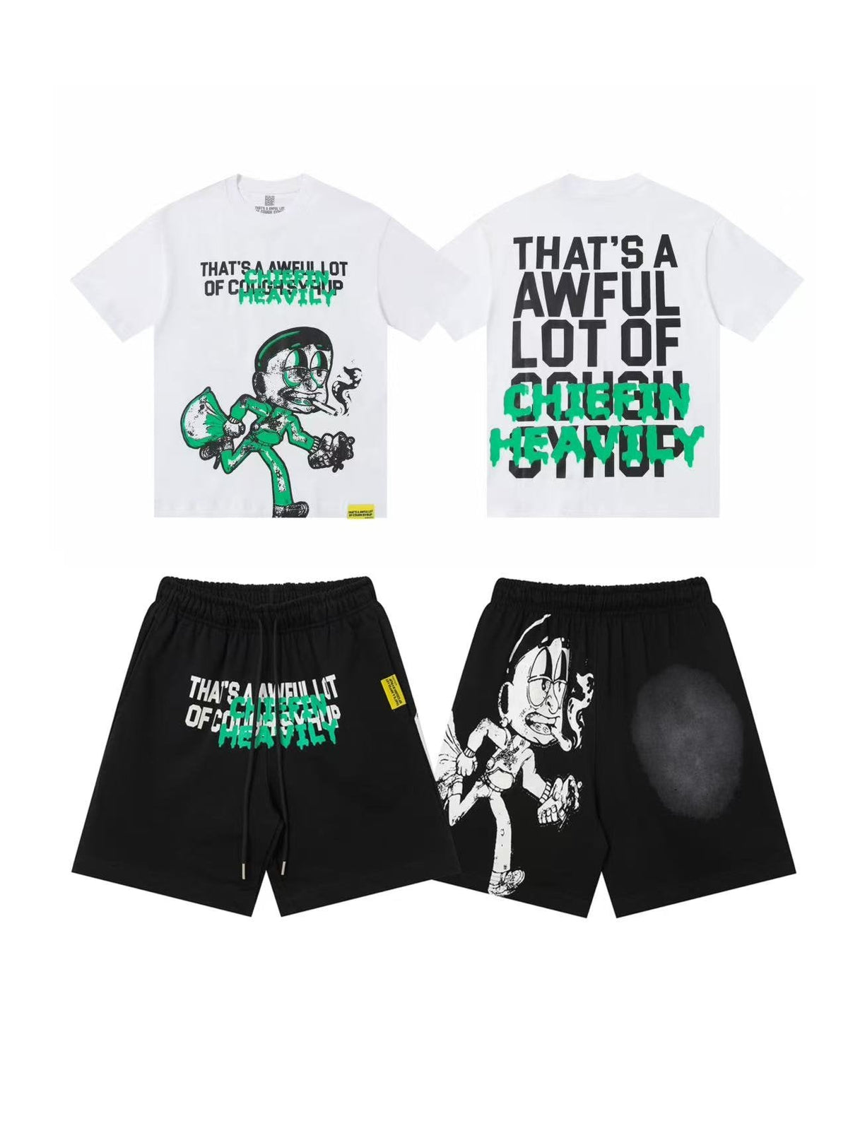 THAT'S A AWFUL LOT OF COUGH SYRUP Graphic Short-Sleeve Set