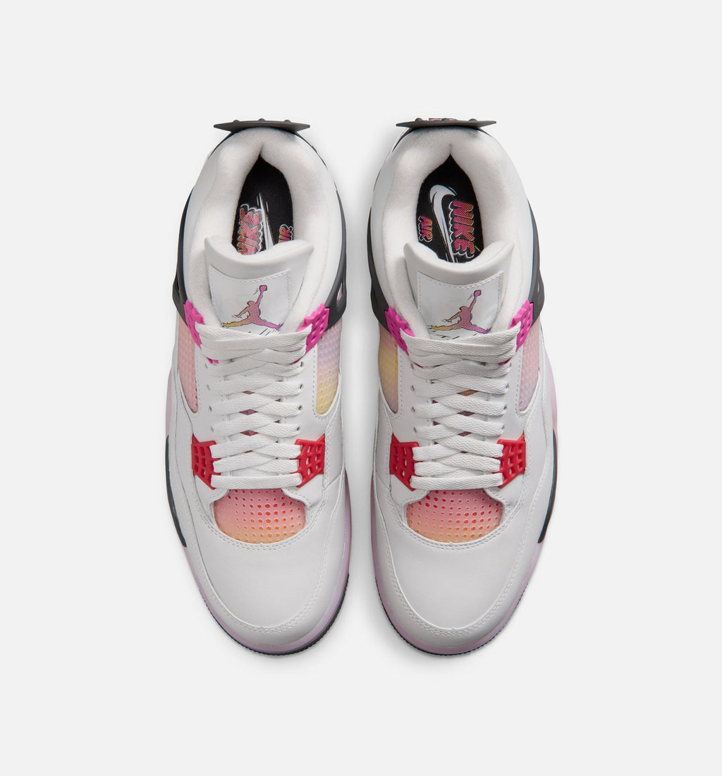 Air Jordan 4 Retro Comic Men's – Off White/Fire Pink/Anthracite