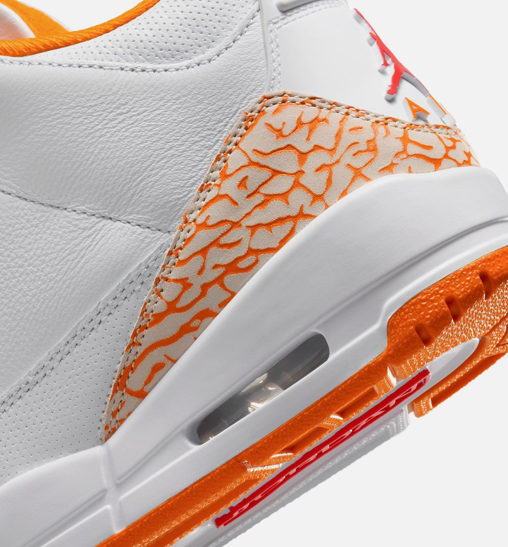 Air Jordan 3 Retro Orange Citrus Women's Lifestyle Shoe – White/Multicolor