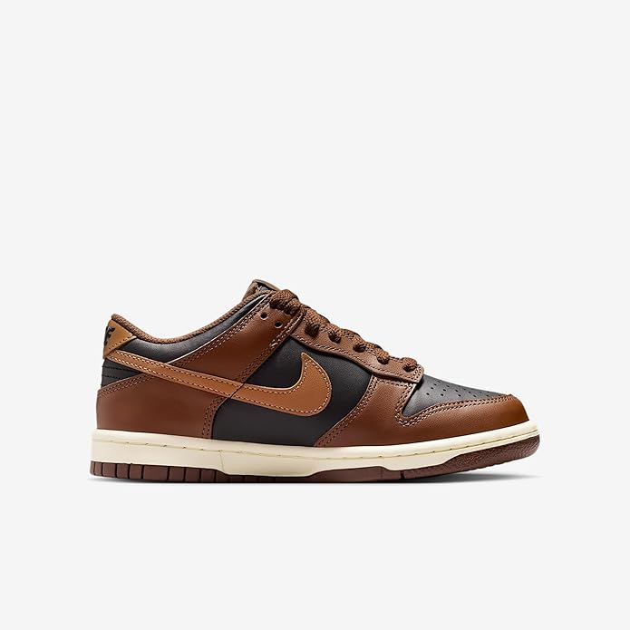 Big Kid's Nike Dunk Low Black/British Tan-Cacao Wow (FB9109 006)
