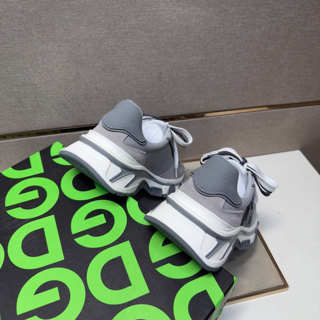Dolce & Gabbana Gray Paneled Sneakers