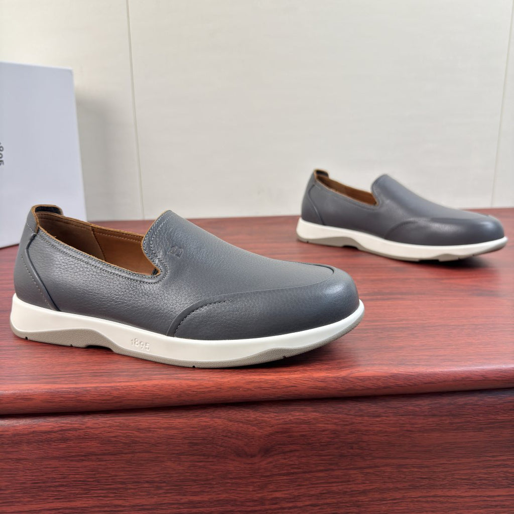Berluti Pebbled Leather Slip-On Loafers