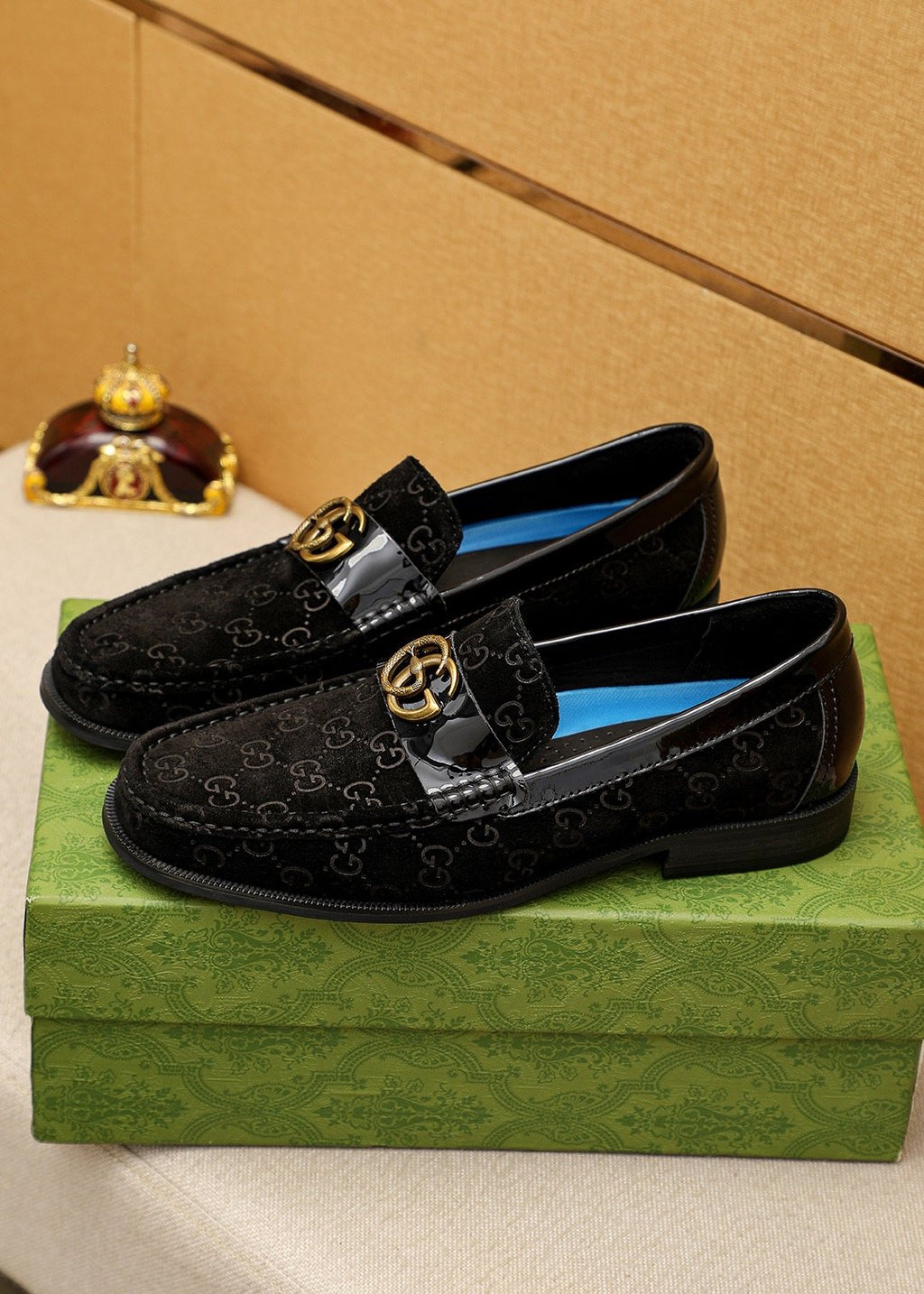 Gucci Patterned Hardware Loafers