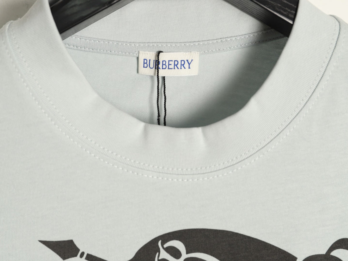 Burberry Equestrian Knight Graphic Short-Sleeve T-Shirt - Off-White